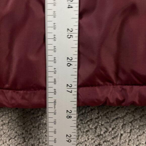 Vintage 70s 80s The North Face Down Puffer Jacket Men's Small Burgundy No Hood - Picture 10 of 14